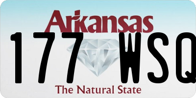 AR license plate 177WSQ