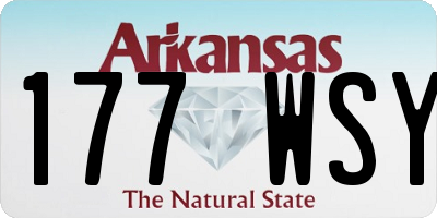 AR license plate 177WSY