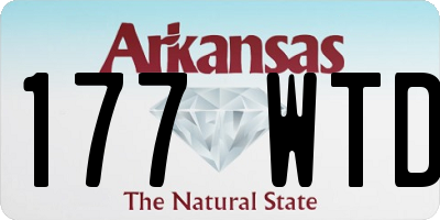 AR license plate 177WTD