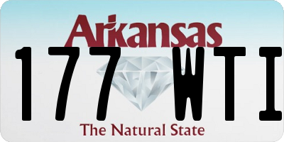 AR license plate 177WTI