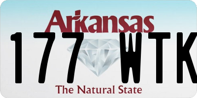 AR license plate 177WTK