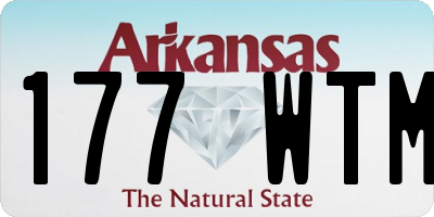 AR license plate 177WTM