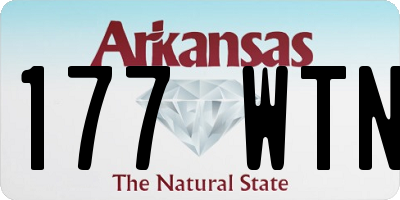AR license plate 177WTN