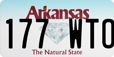 AR license plate 177WTO