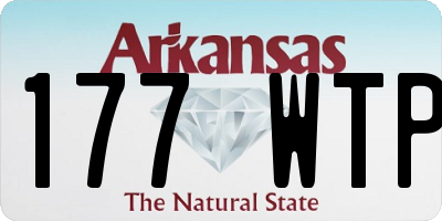 AR license plate 177WTP