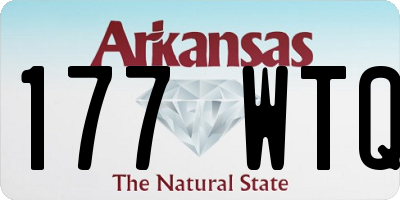 AR license plate 177WTQ