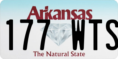 AR license plate 177WTS