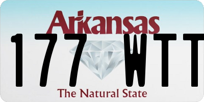AR license plate 177WTT