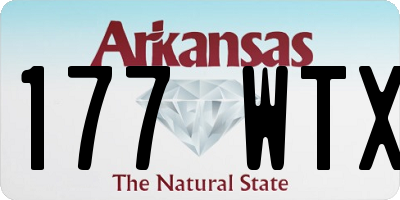 AR license plate 177WTX