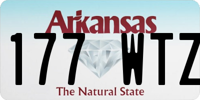 AR license plate 177WTZ