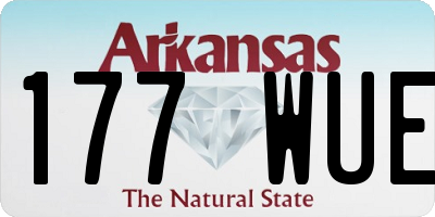 AR license plate 177WUE
