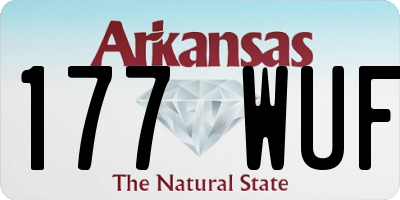 AR license plate 177WUF