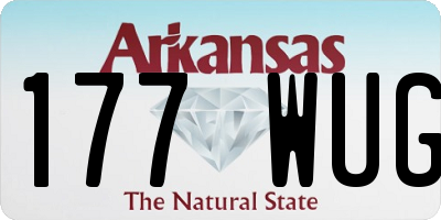 AR license plate 177WUG