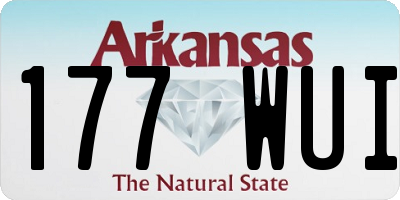 AR license plate 177WUI