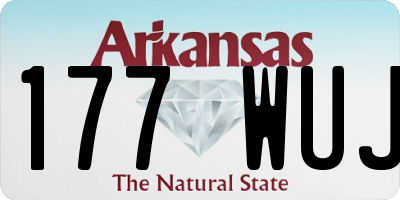 AR license plate 177WUJ