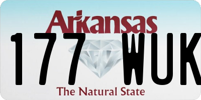 AR license plate 177WUK