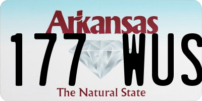 AR license plate 177WUS