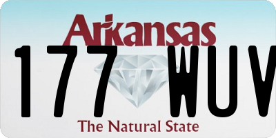 AR license plate 177WUV