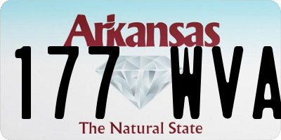 AR license plate 177WVA
