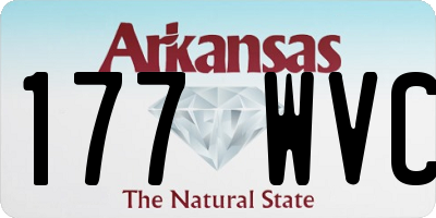 AR license plate 177WVC