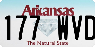 AR license plate 177WVD