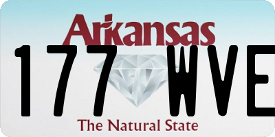 AR license plate 177WVE