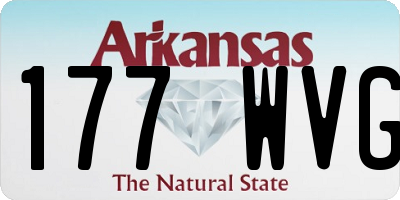 AR license plate 177WVG