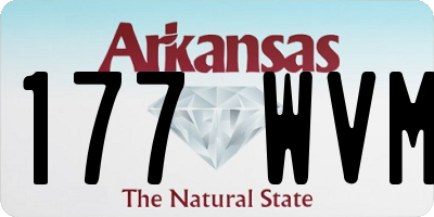 AR license plate 177WVM