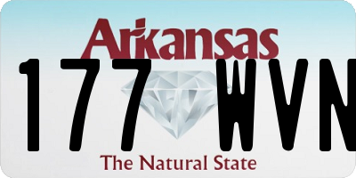 AR license plate 177WVN