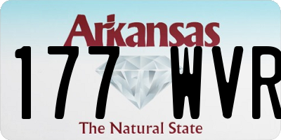 AR license plate 177WVR
