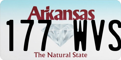 AR license plate 177WVS