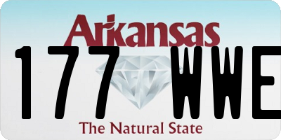 AR license plate 177WWE