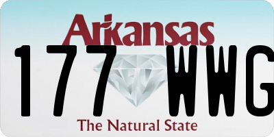 AR license plate 177WWG