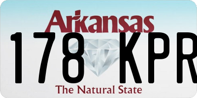AR license plate 178KPR