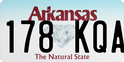AR license plate 178KQA