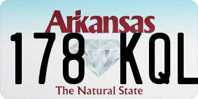 AR license plate 178KQL