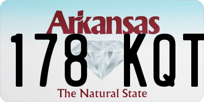 AR license plate 178KQT
