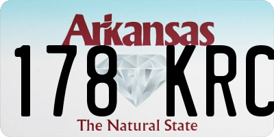AR license plate 178KRC