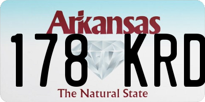 AR license plate 178KRD