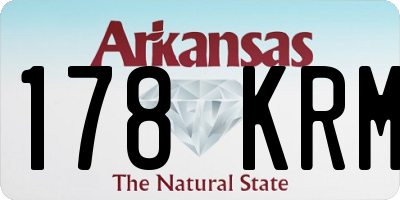 AR license plate 178KRM