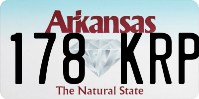 AR license plate 178KRP