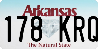 AR license plate 178KRQ