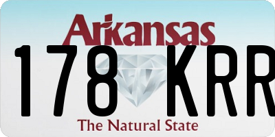 AR license plate 178KRR