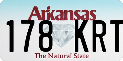 AR license plate 178KRT