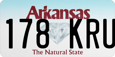 AR license plate 178KRU