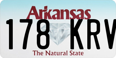 AR license plate 178KRV