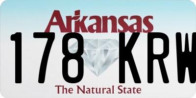 AR license plate 178KRW