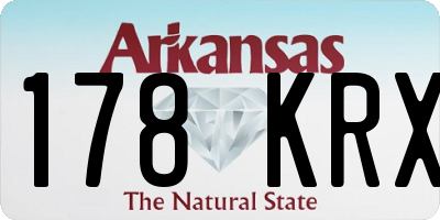 AR license plate 178KRX