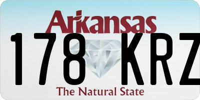 AR license plate 178KRZ