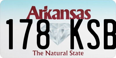 AR license plate 178KSB
